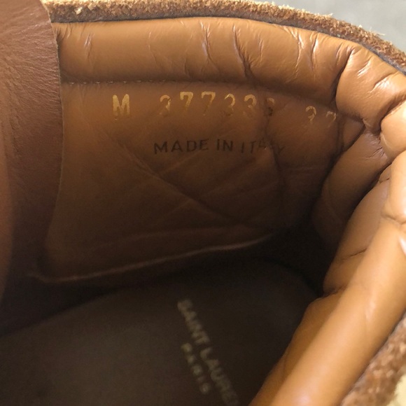 Saint Laurent Suede Fringe Sneakers, Gently Used - Picture 2 of 6